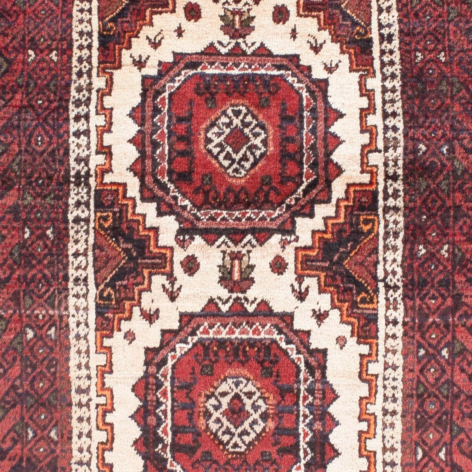 Alfombra Belutsch - 144 x 92 cm - rojo oscuro