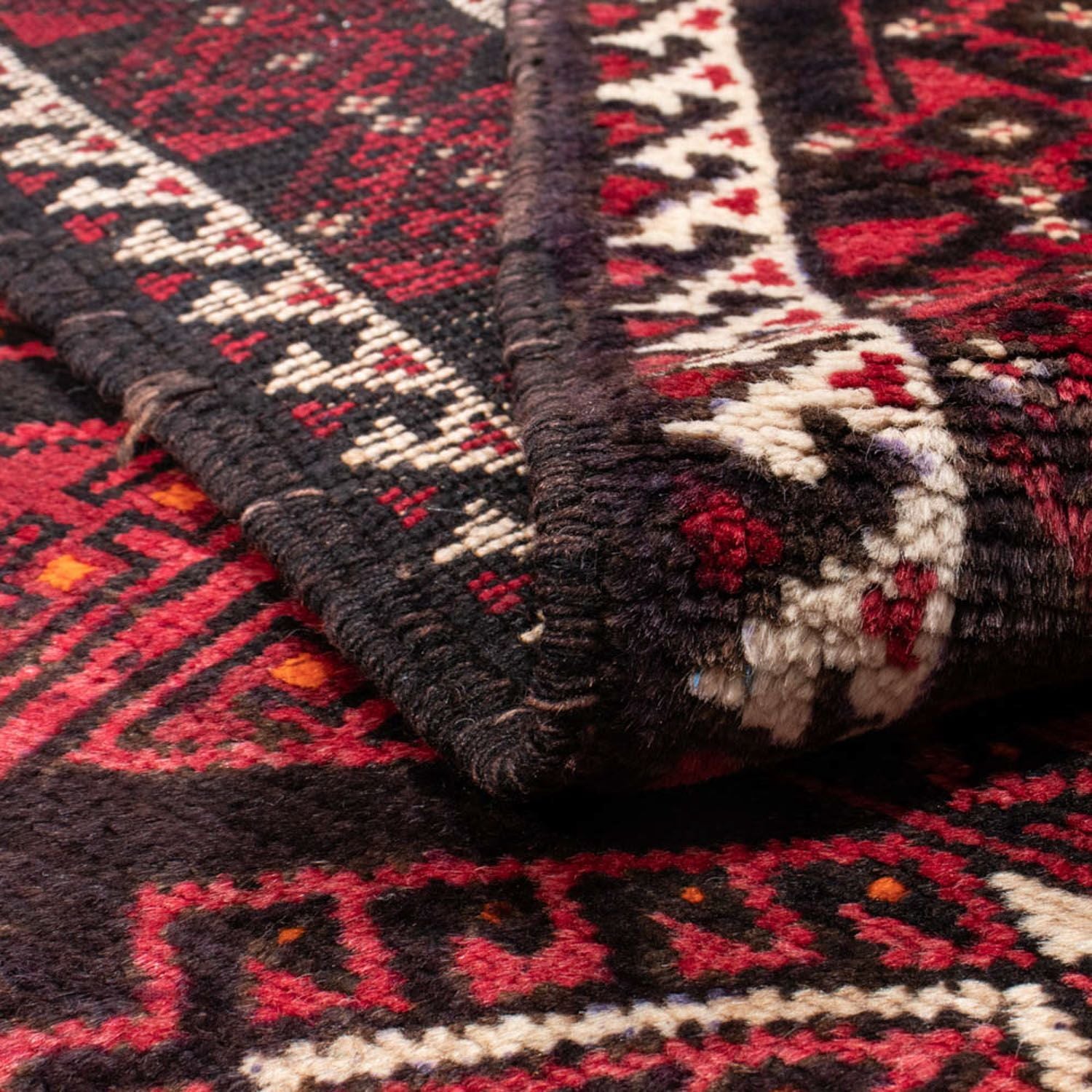 Alfombra Belutsch - 180 x 114 cm - rojo