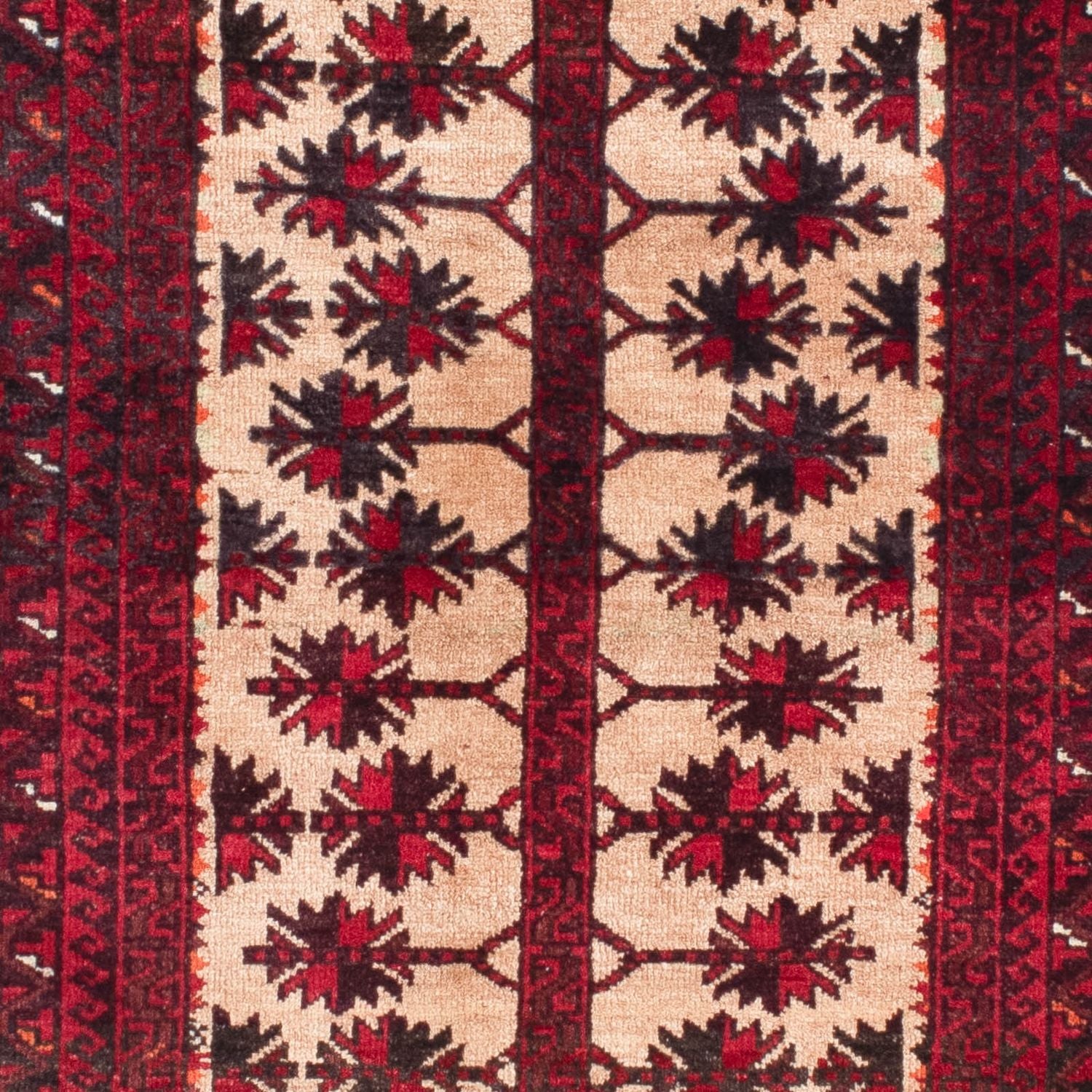 Alfombra Belutsch - 136 x 91 cm - rojo oscuro