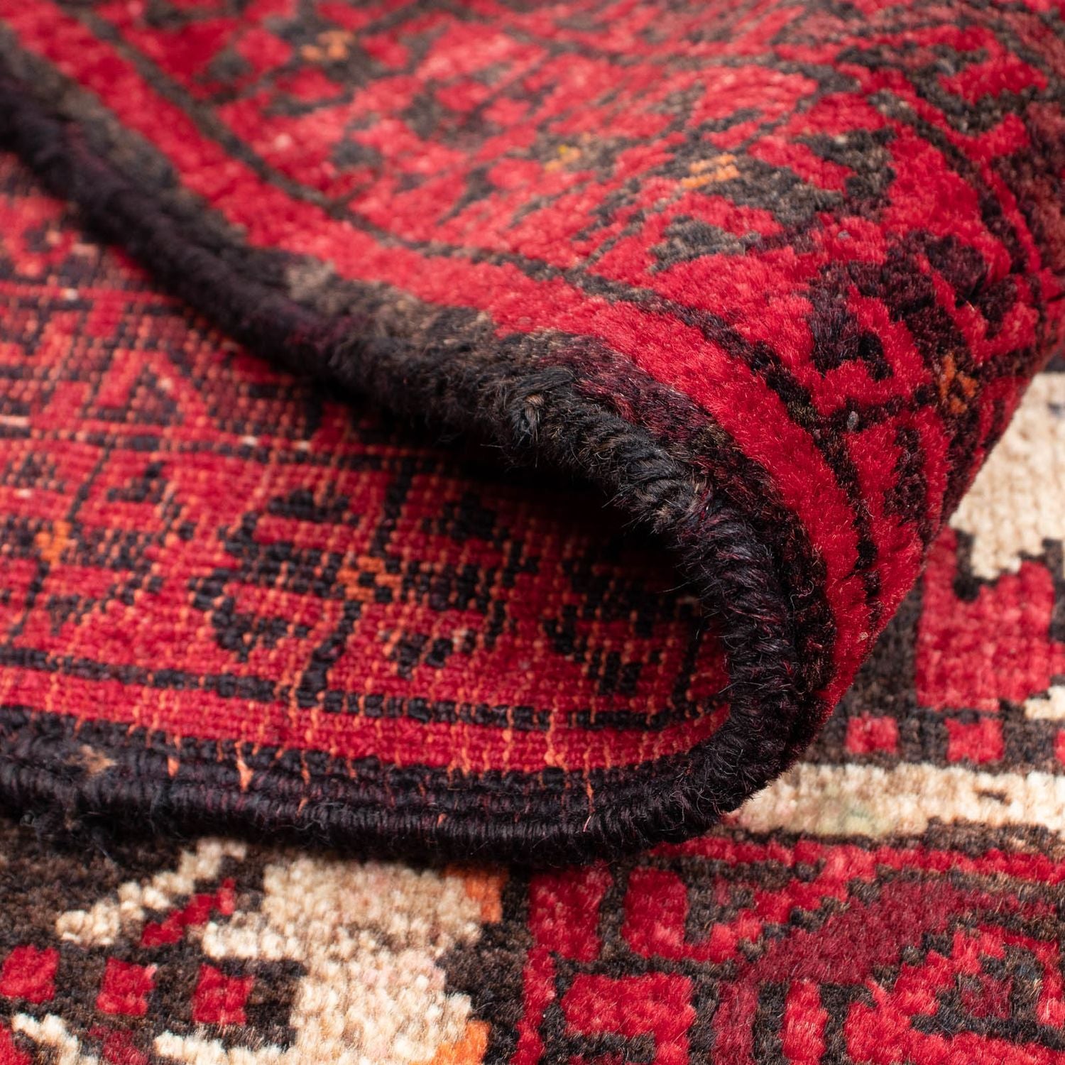 Alfombra Belutsch - 136 x 91 cm - rojo oscuro
