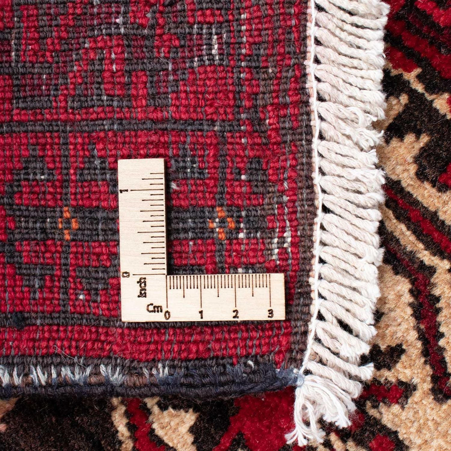 Alfombra Belutsch - 136 x 91 cm - rojo oscuro