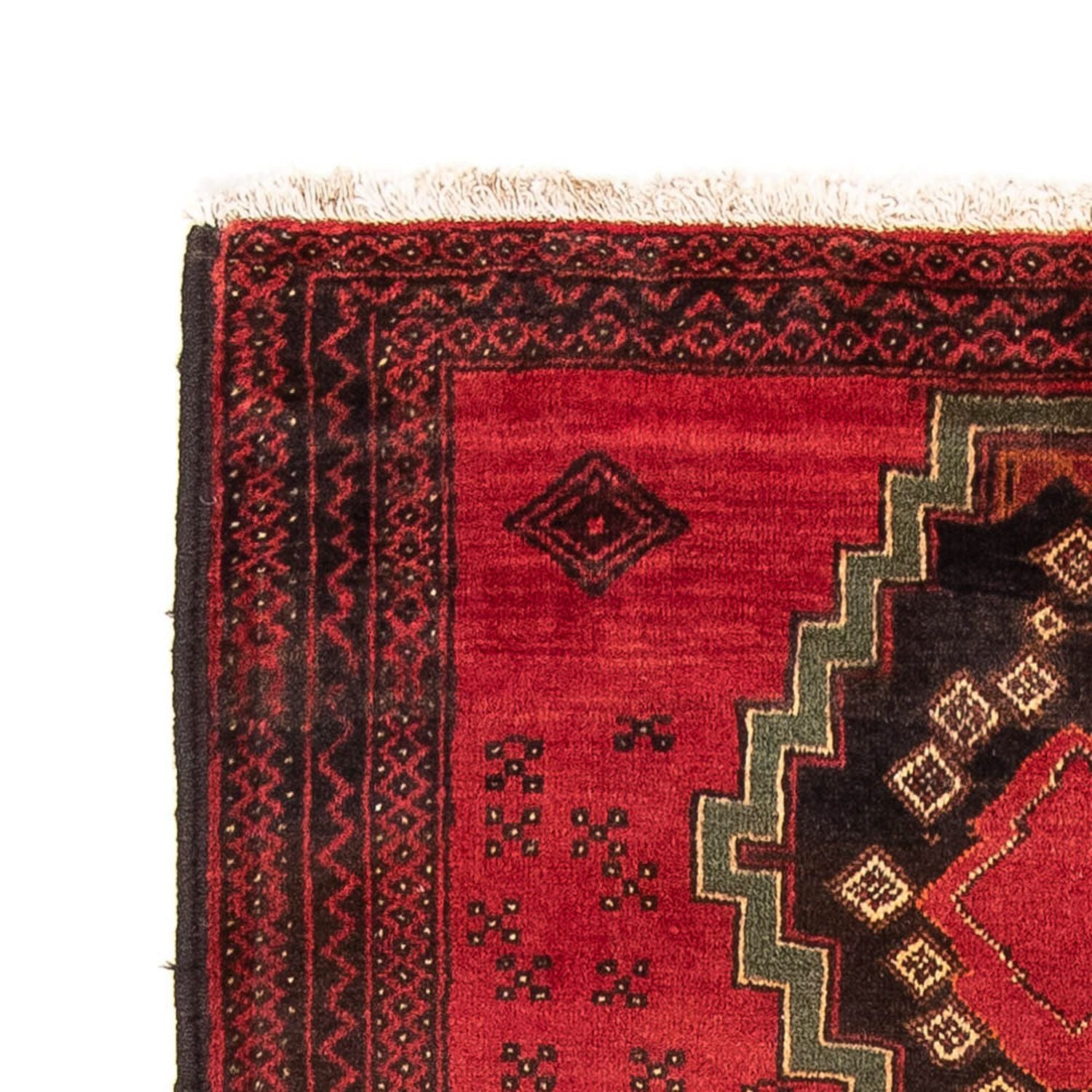Alfombra de pasillo Alfombra Belutsch - 186 x 100 cm - rojo oscuro