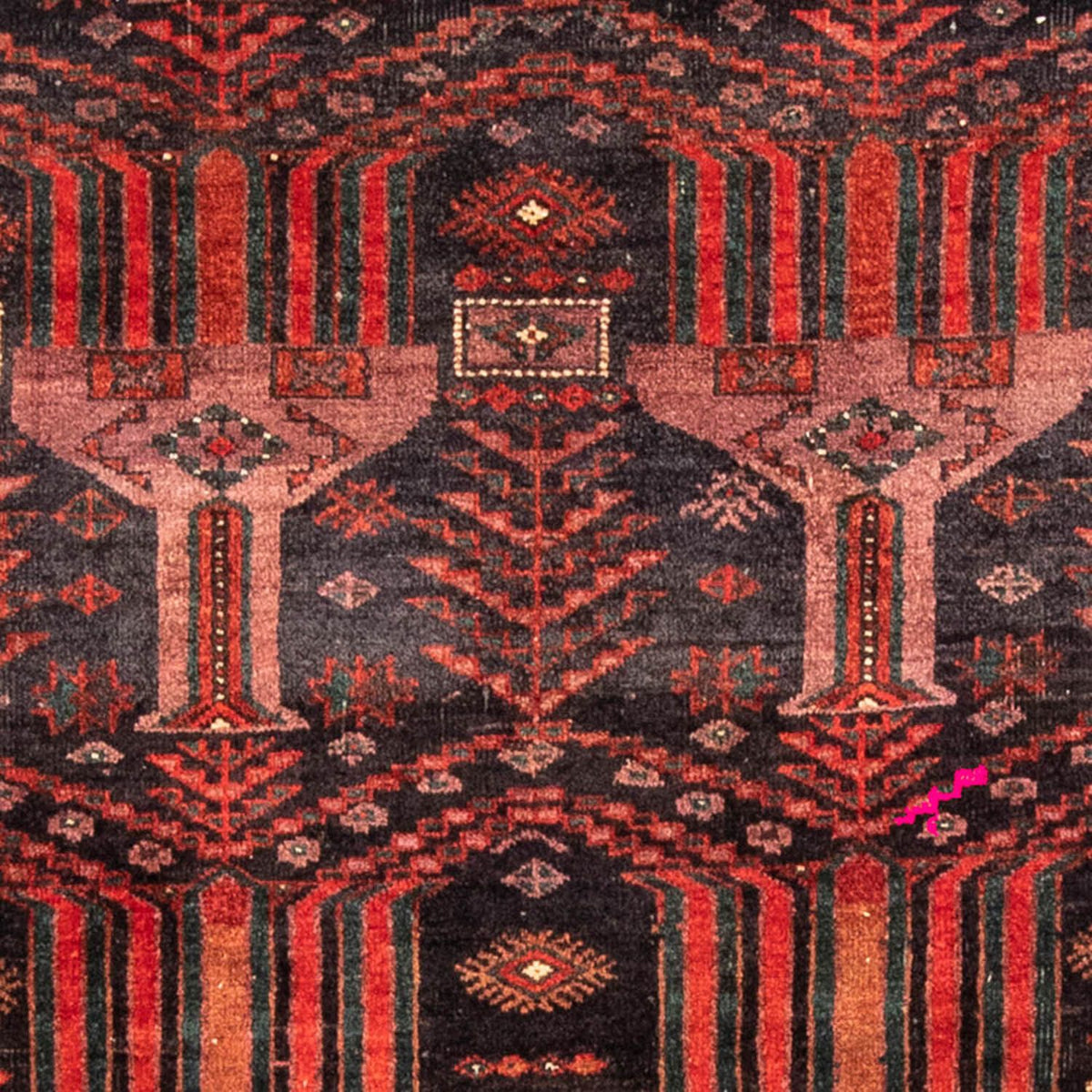 Alfombra de pasillo Alfombra Belutsch - 228 x 114 cm - rojo claro