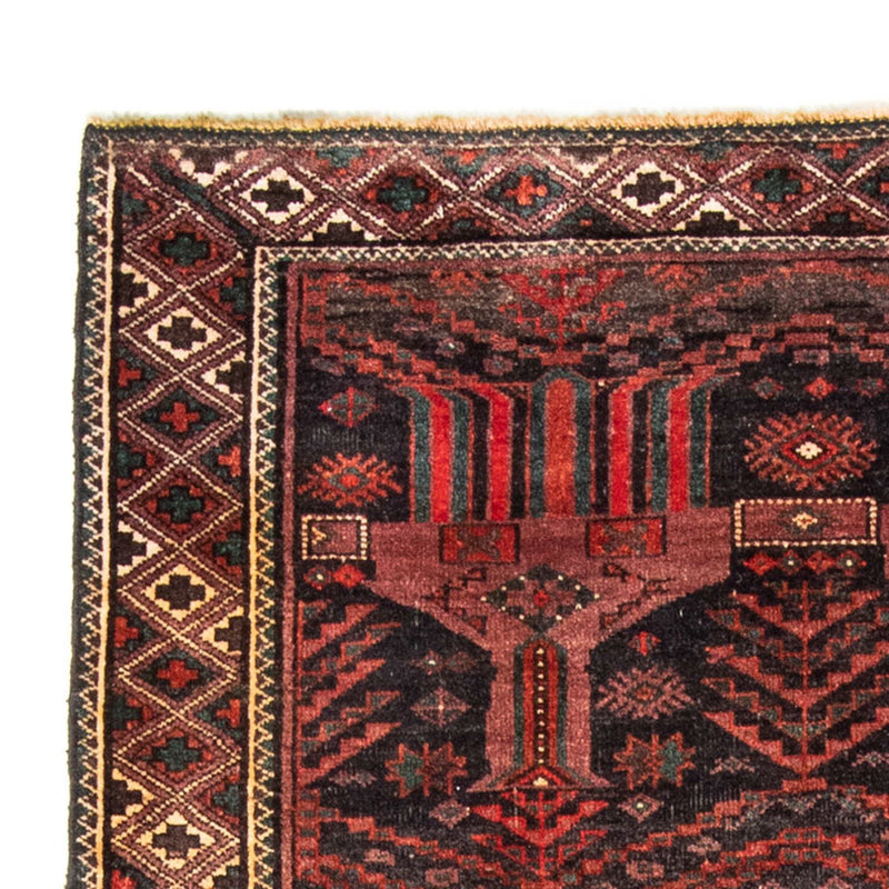 Alfombra de pasillo Alfombra Belutsch - 228 x 114 cm - rojo claro