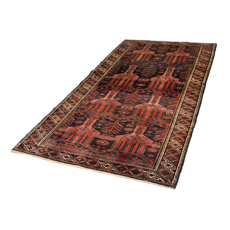 Alfombra de pasillo Alfombra Belutsch - 228 x 114 cm - rojo claro