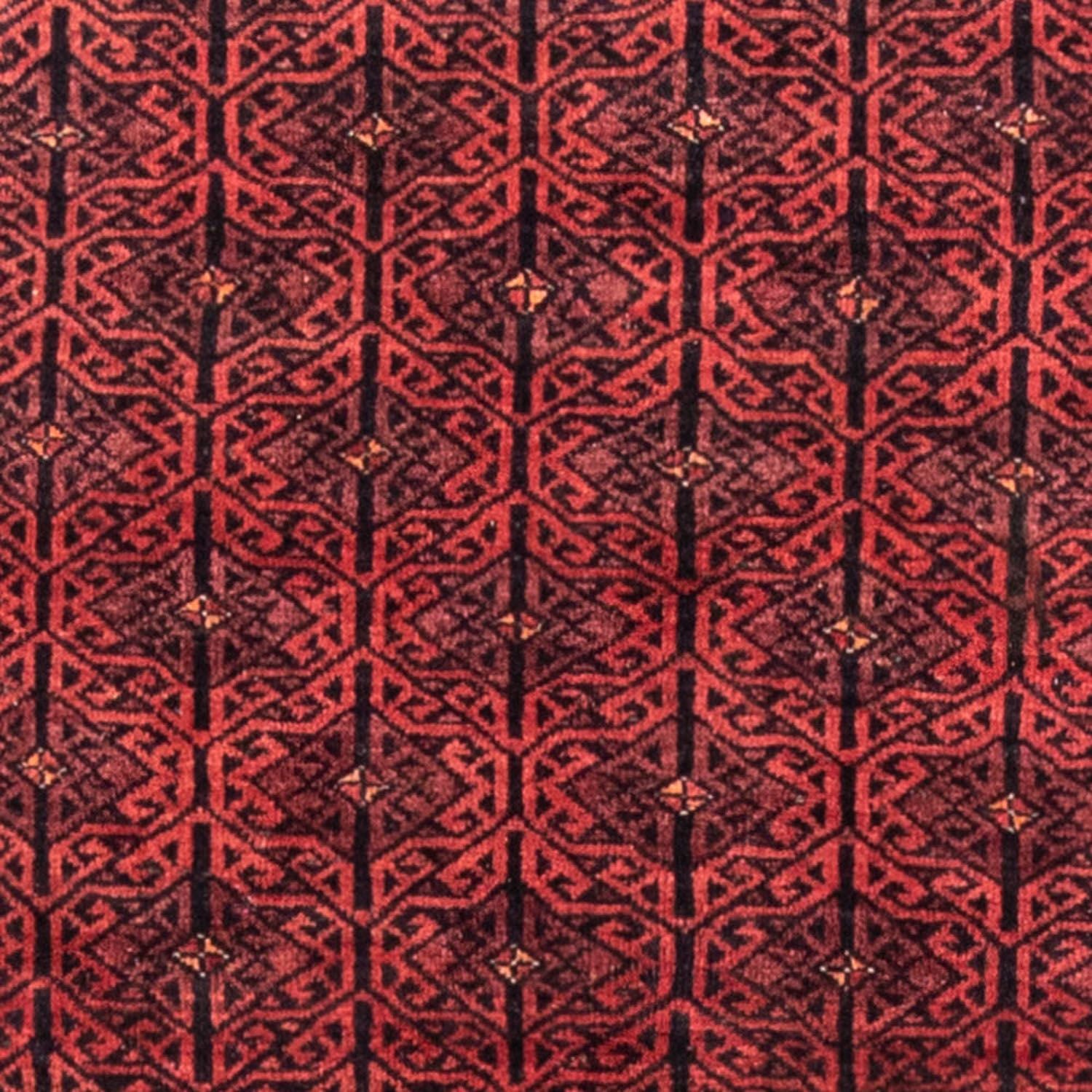 Alfombra de pasillo Alfombra Belutsch - 248 x 117 cm - rojo oscuro