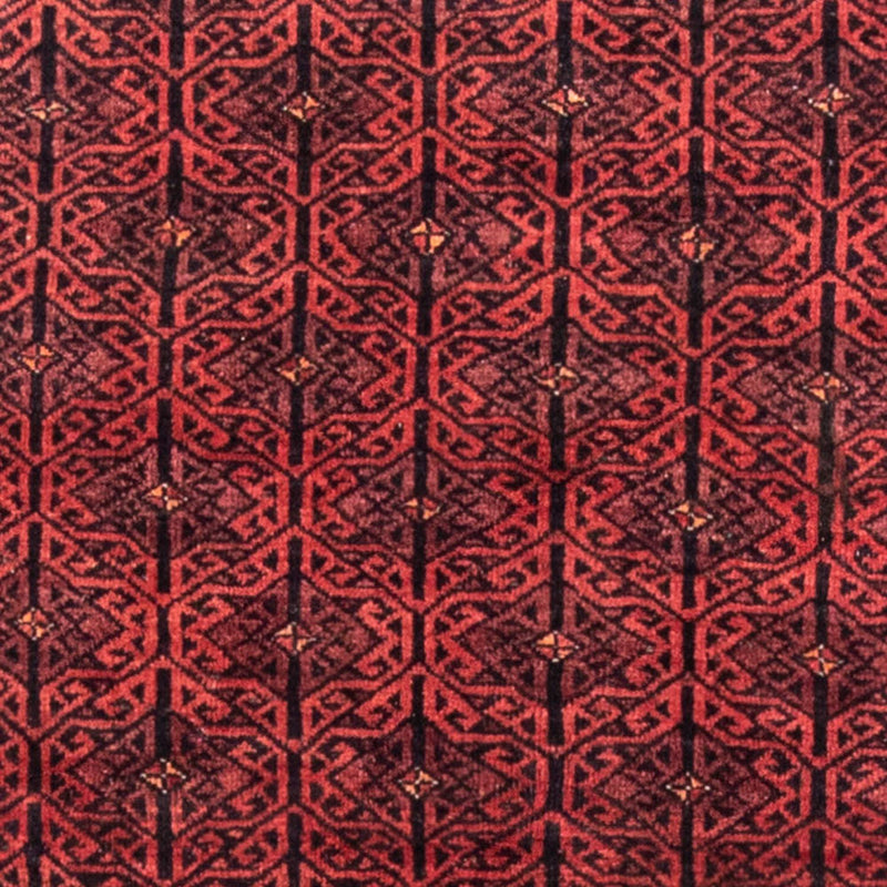 Alfombra de pasillo Alfombra Belutsch - 248 x 117 cm - rojo oscuro