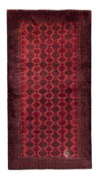 Alfombra de pasillo Alfombra Belutsch - 230 x 113 cm - rojo oscuro