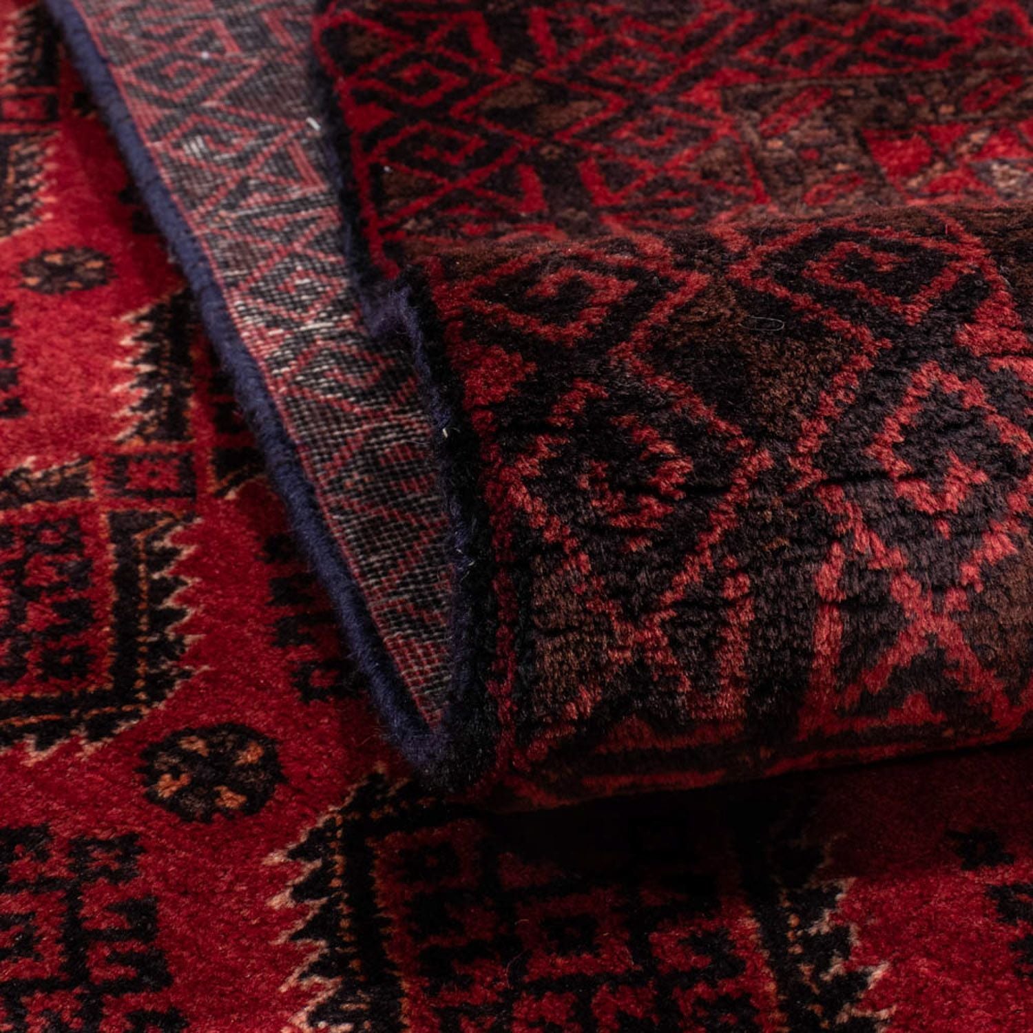 Alfombra de pasillo Alfombra Belutsch - 230 x 113 cm - rojo oscuro