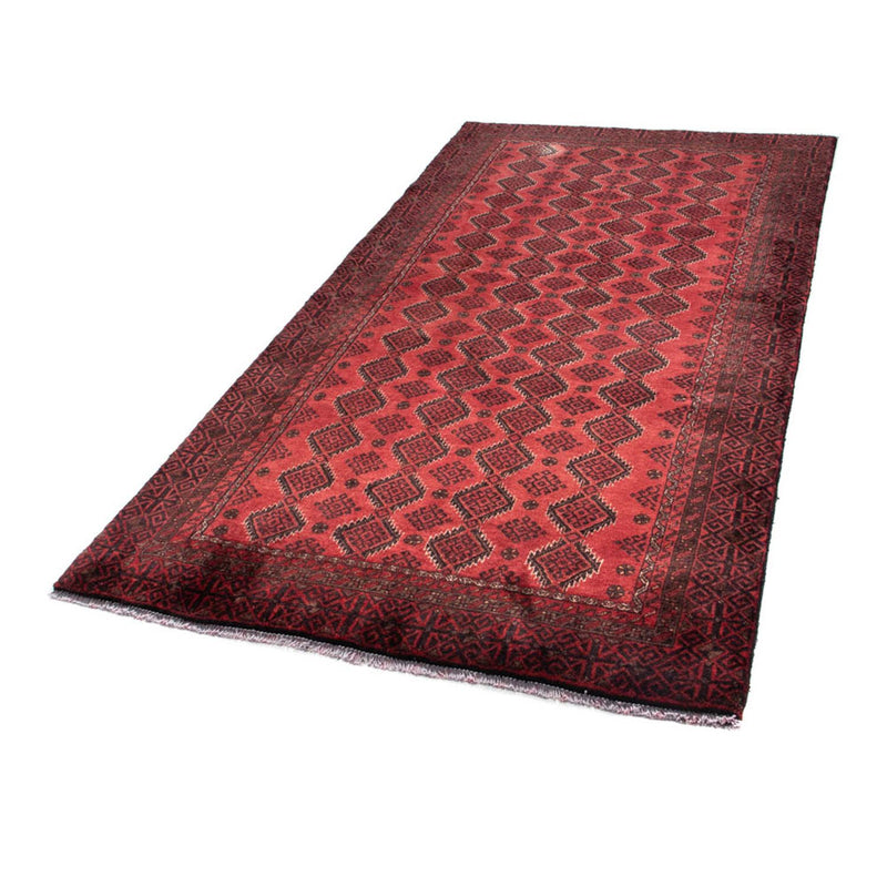 Alfombra de pasillo Alfombra Belutsch - 230 x 113 cm - rojo oscuro