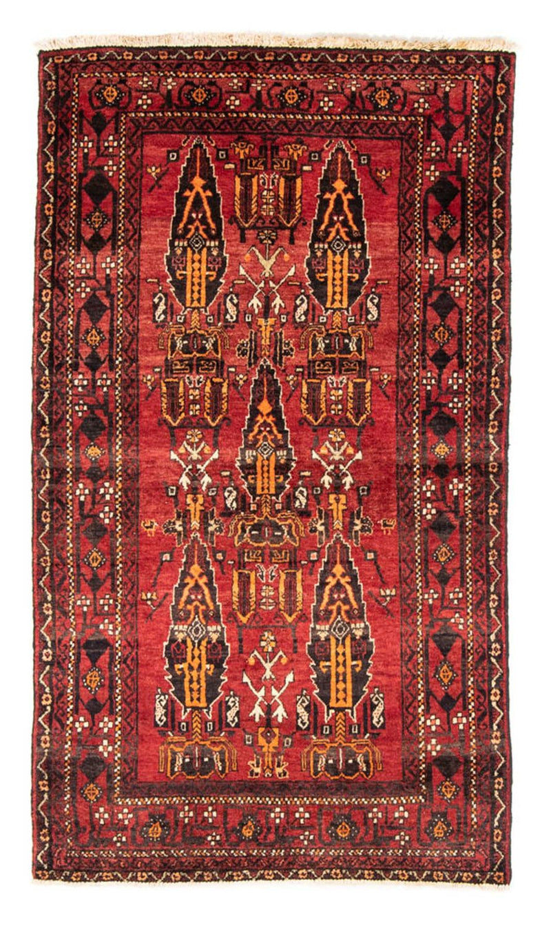 Alfombra de pasillo Alfombra Belutsch - 180 x 102 cm - rojo