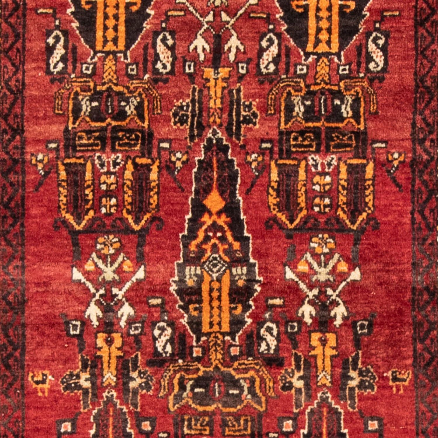 Alfombra de pasillo Alfombra Belutsch - 180 x 102 cm - rojo