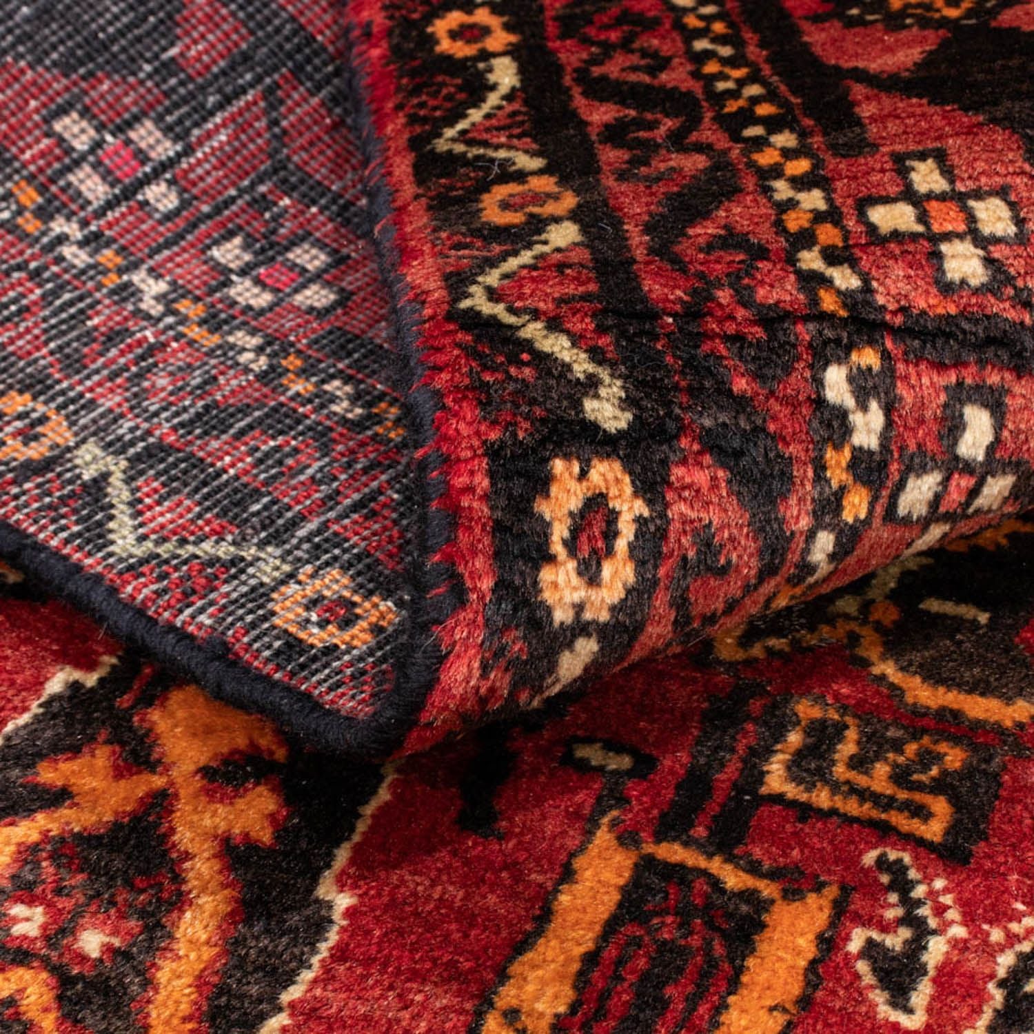 Alfombra de pasillo Alfombra Belutsch - 180 x 102 cm - rojo