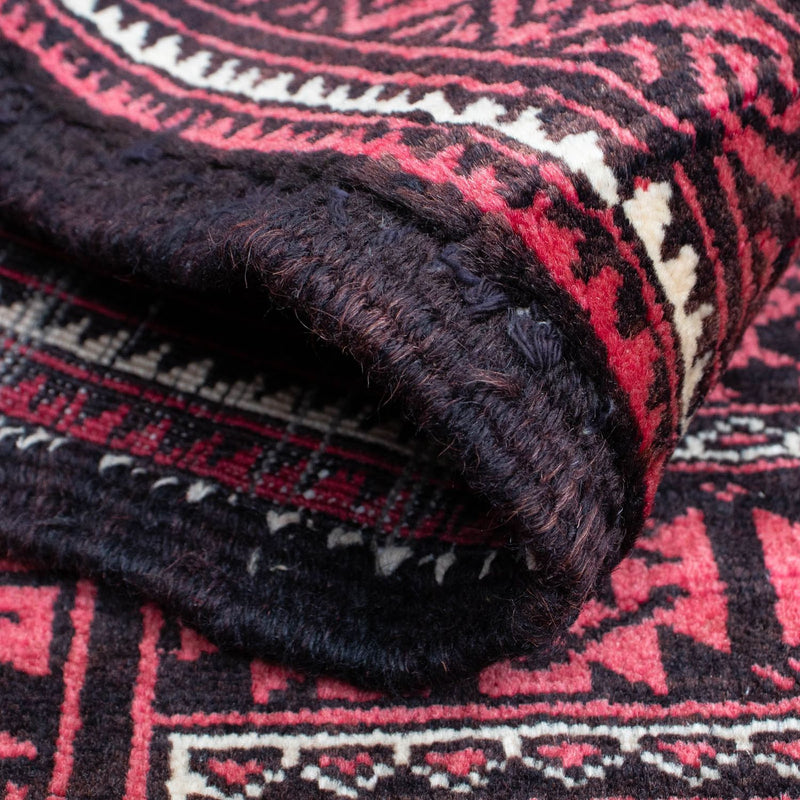 Alfombra Belutsch - 158 x 103 cm - rojo oscuro