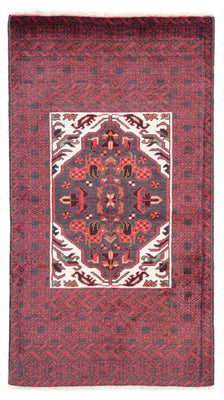 Alfombra Belutsch - 156 x 87 cm - rojo oscuro