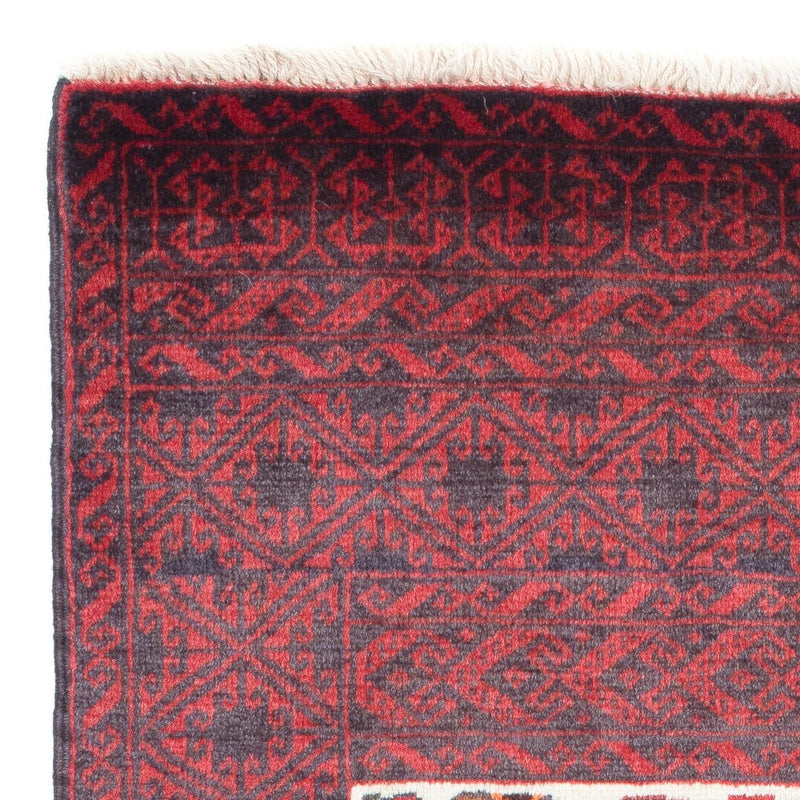 Alfombra Belutsch - 156 x 87 cm - rojo oscuro