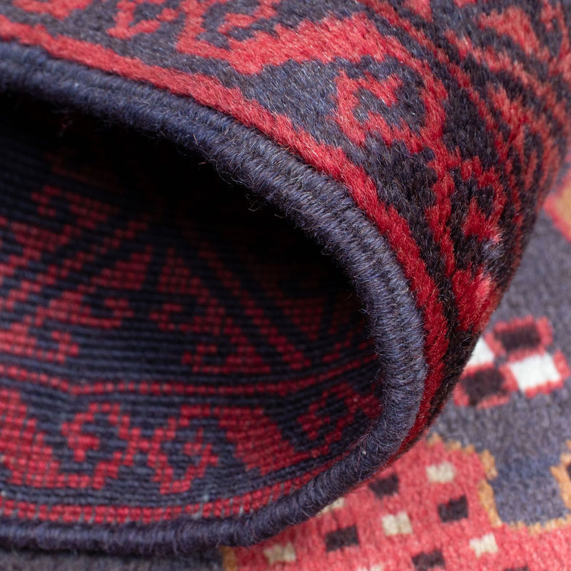 Alfombra Belutsch - 156 x 87 cm - rojo oscuro