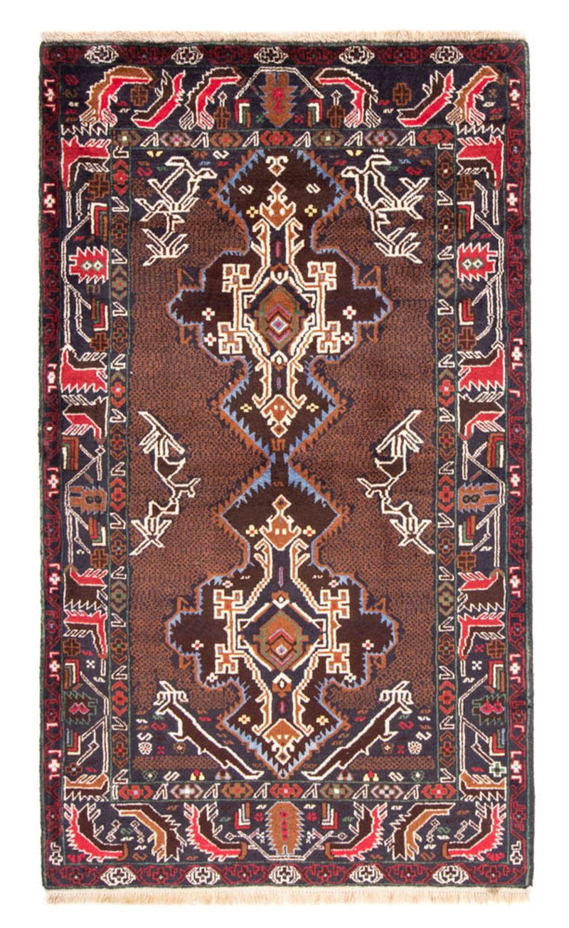 Alfombra de pasillo Alfombra Belutsch - 201 x 112 cm - chocolate claro