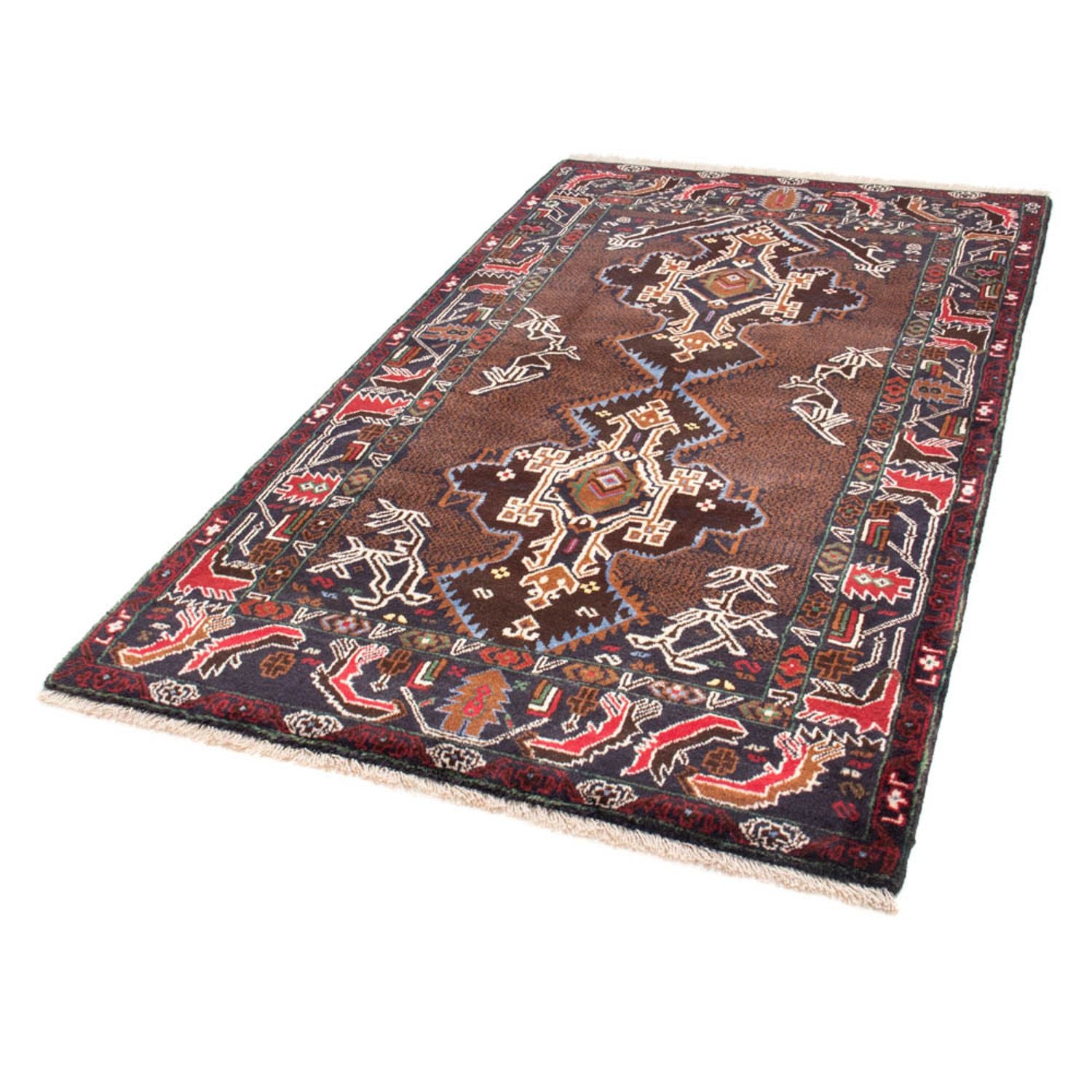 Alfombra de pasillo Alfombra Belutsch - 201 x 112 cm - chocolate claro
