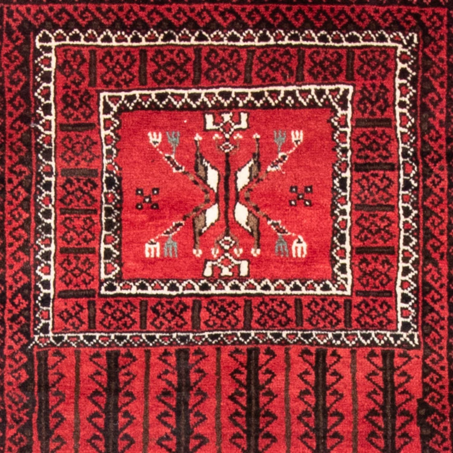 Alfombra Belutsch - 217 x 121 cm - rojo