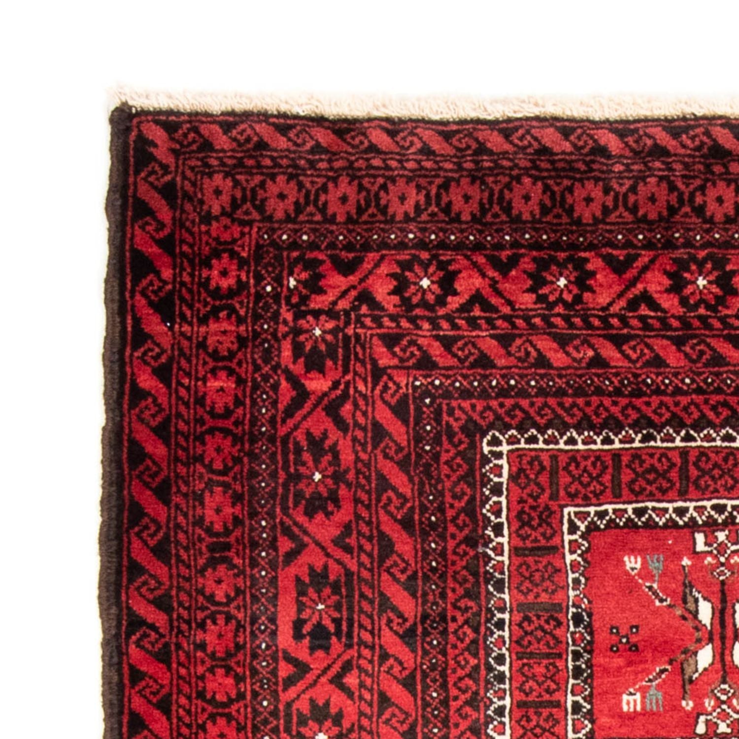 Alfombra Belutsch - 217 x 121 cm - rojo
