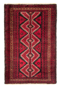 Alfombra Belutsch - 194 x 124 cm - rojo