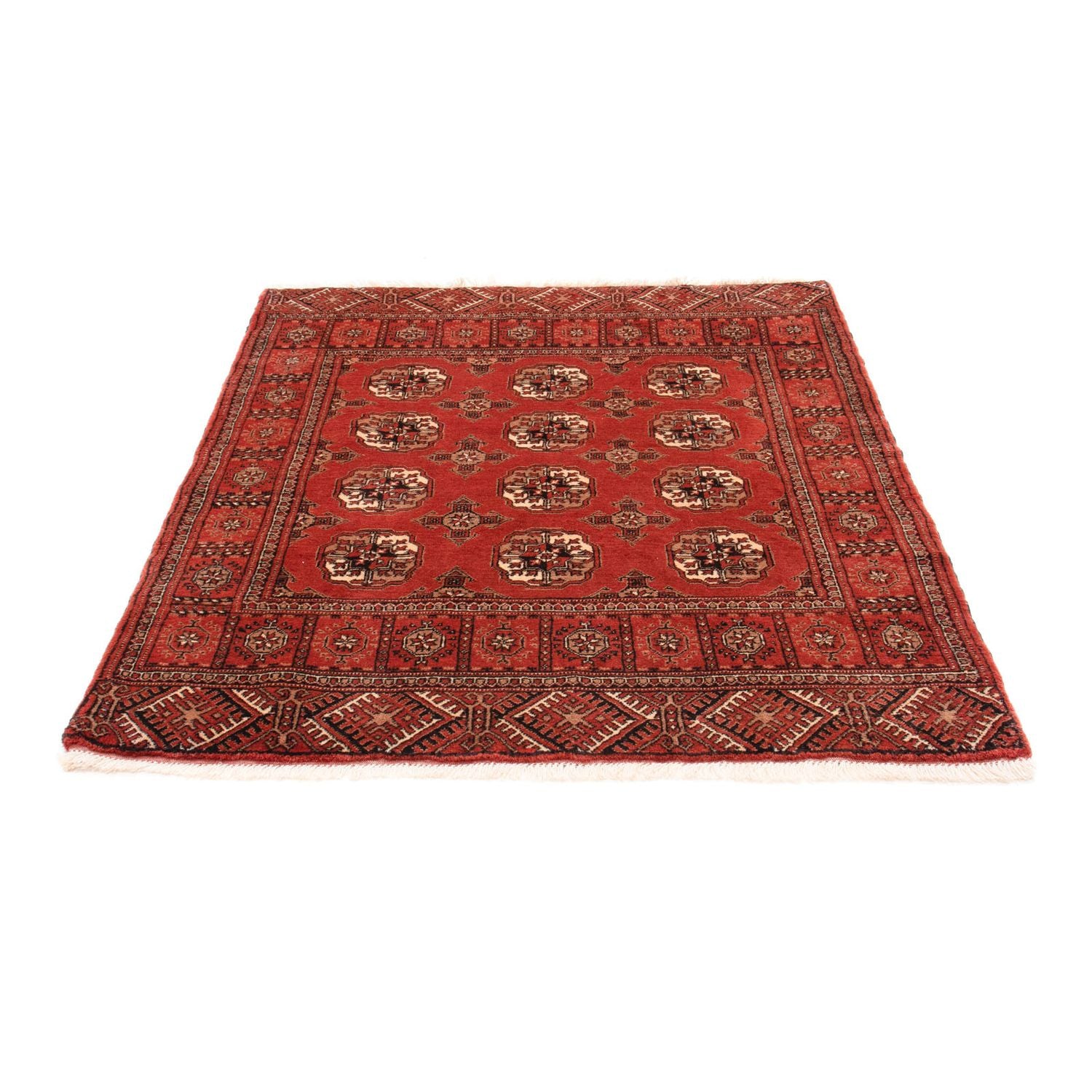 Alfombra Belutsch - 143 x 121 cm - rojo oscuro