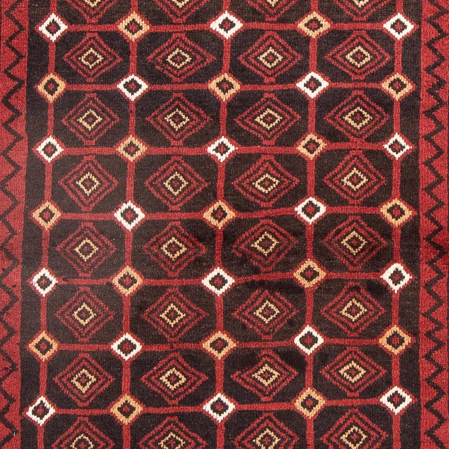 Alfombra de pasillo Alfombra Belutsch - 188 x 107 cm - rojo