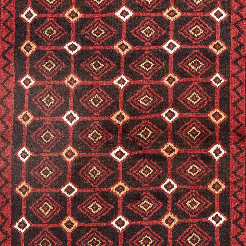 Alfombra de pasillo Alfombra Belutsch - 188 x 107 cm - rojo
