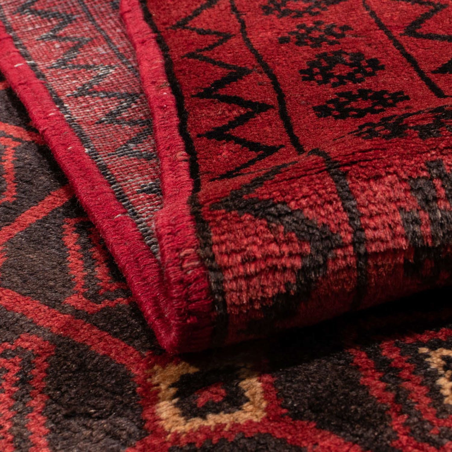 Alfombra de pasillo Alfombra Belutsch - 188 x 107 cm - rojo