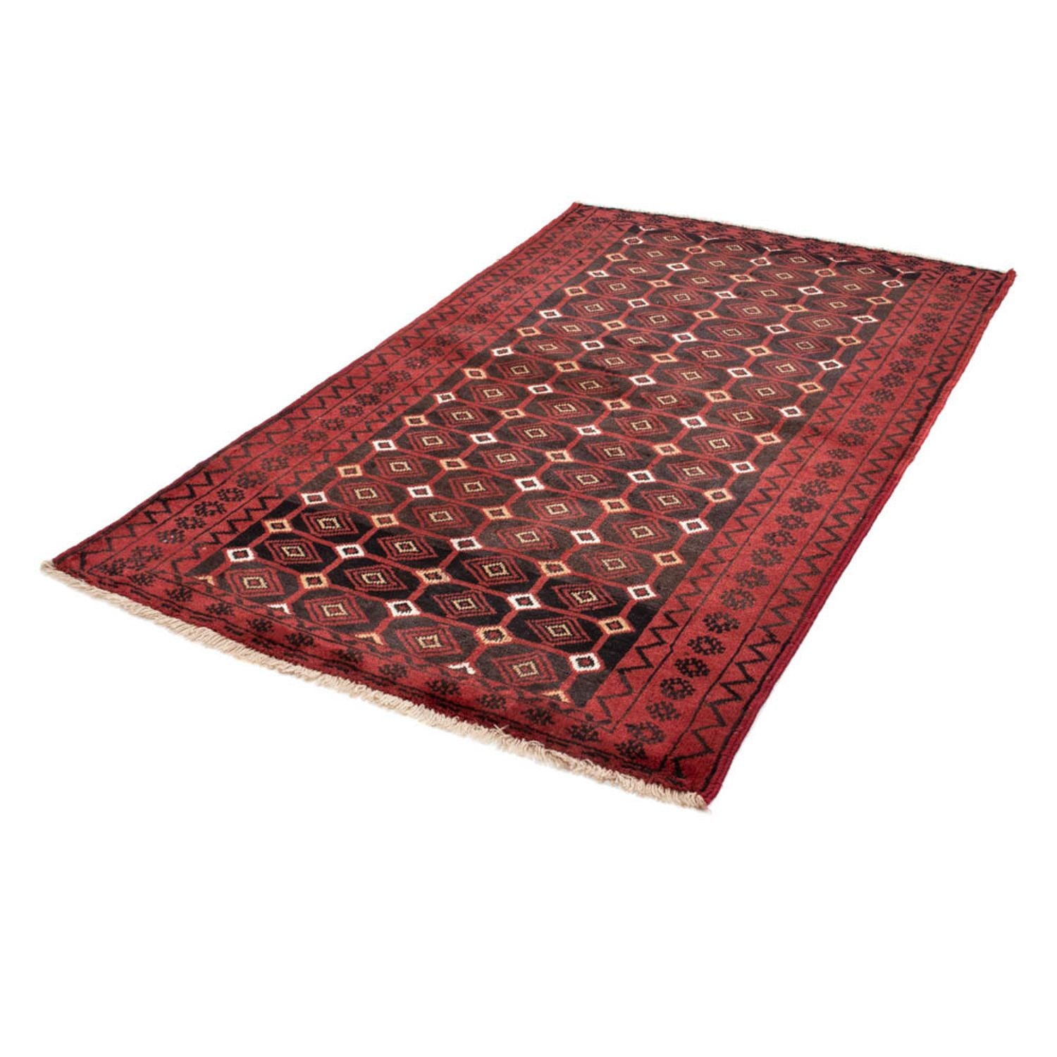 Alfombra de pasillo Alfombra Belutsch - 188 x 107 cm - rojo
