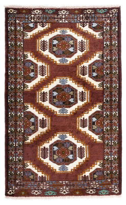 Alfombra Belutsch - 160 x 102 cm - marrón