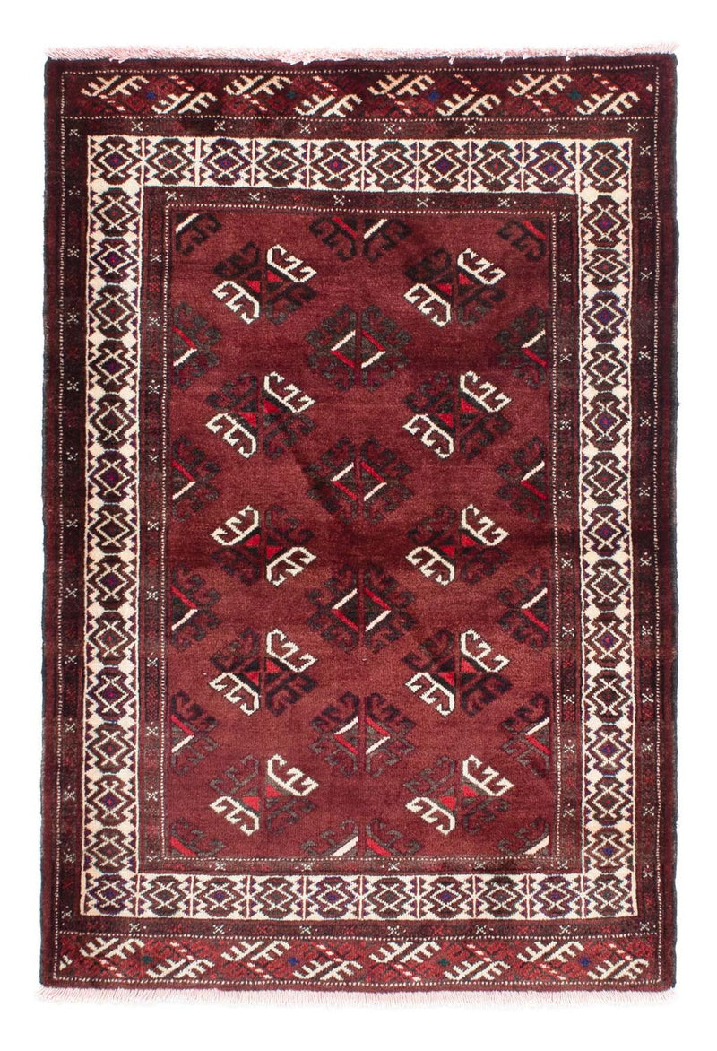 Alfombra Belutsch - 145 x 102 cm - rojo oscuro