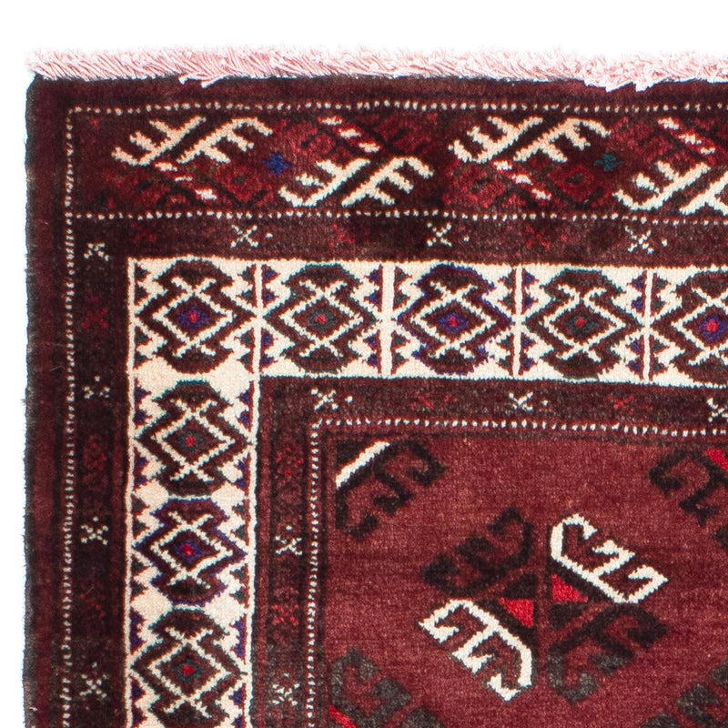 Alfombra Belutsch - 145 x 102 cm - rojo oscuro