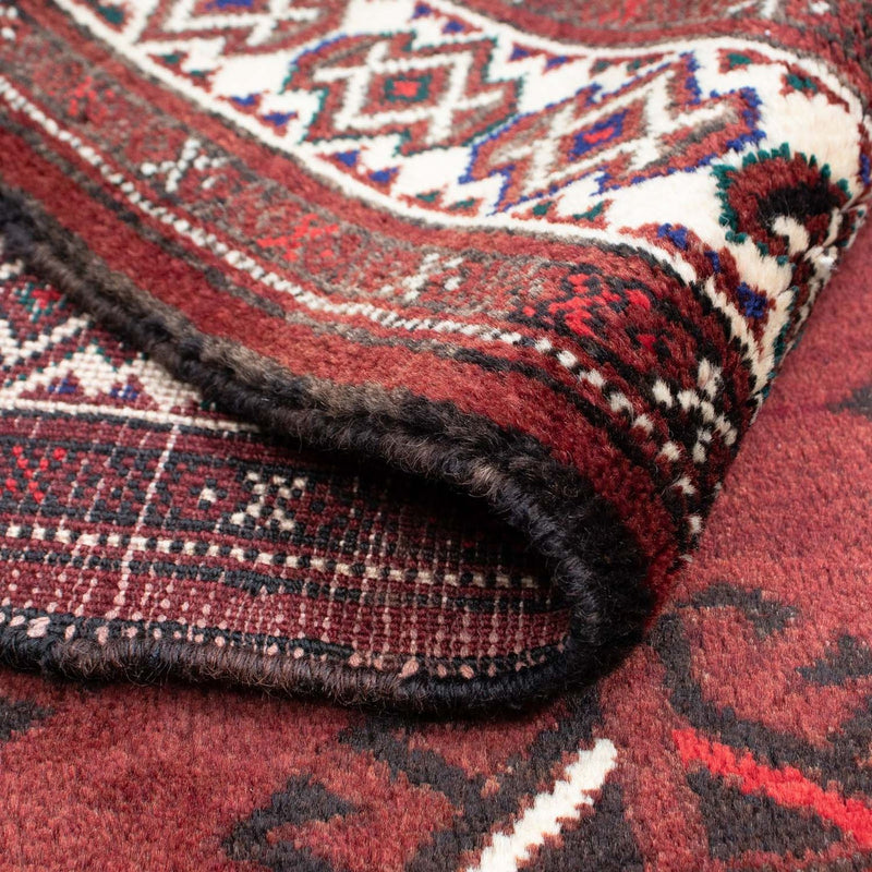 Alfombra Belutsch - 145 x 102 cm - rojo oscuro