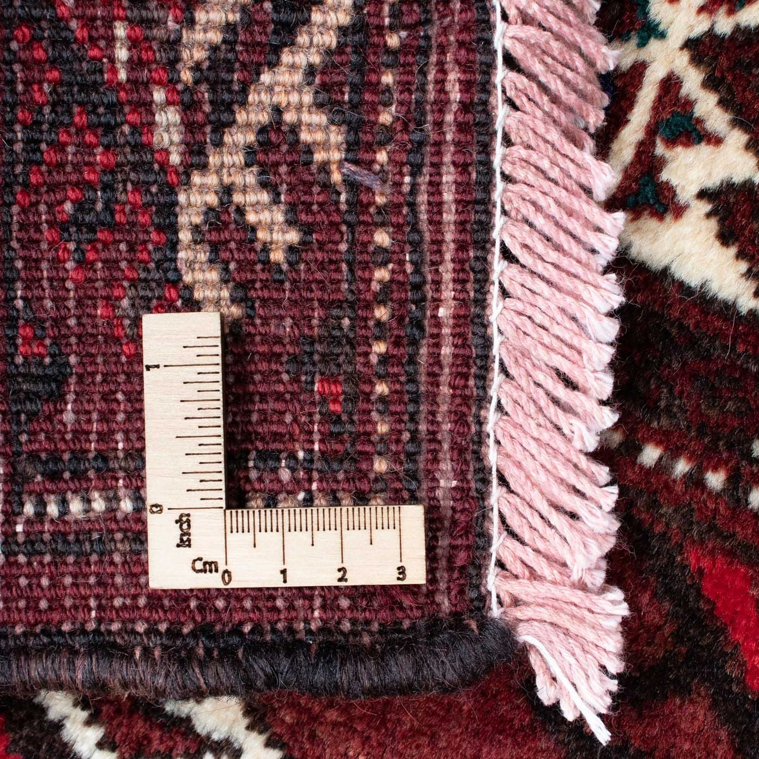 Alfombra Belutsch - 145 x 102 cm - rojo oscuro