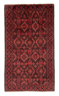 Alfombra de pasillo Alfombra Belutsch - 187 x 99 cm - rojo