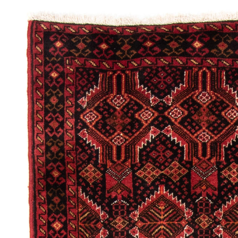 Alfombra de pasillo Alfombra Belutsch - 184 x 96 cm - rojo oscuro