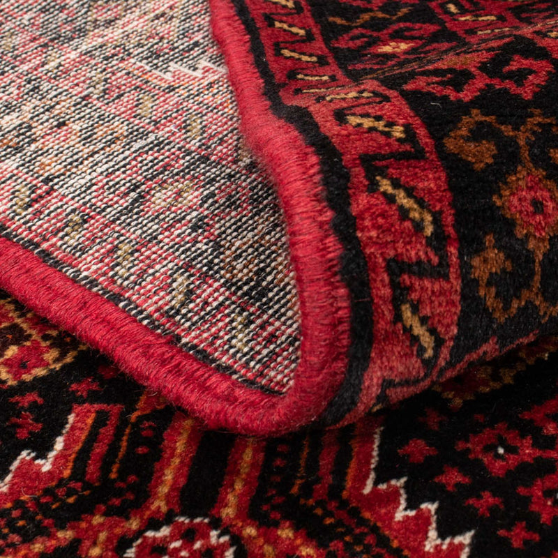 Alfombra de pasillo Alfombra Belutsch - 184 x 96 cm - rojo oscuro