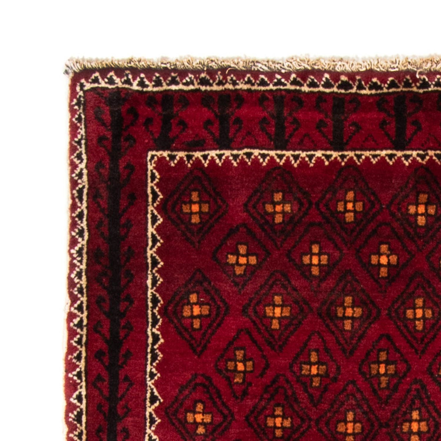 Alfombra de pasillo Alfombra Belutsch - 182 x 103 cm - rojo oscuro