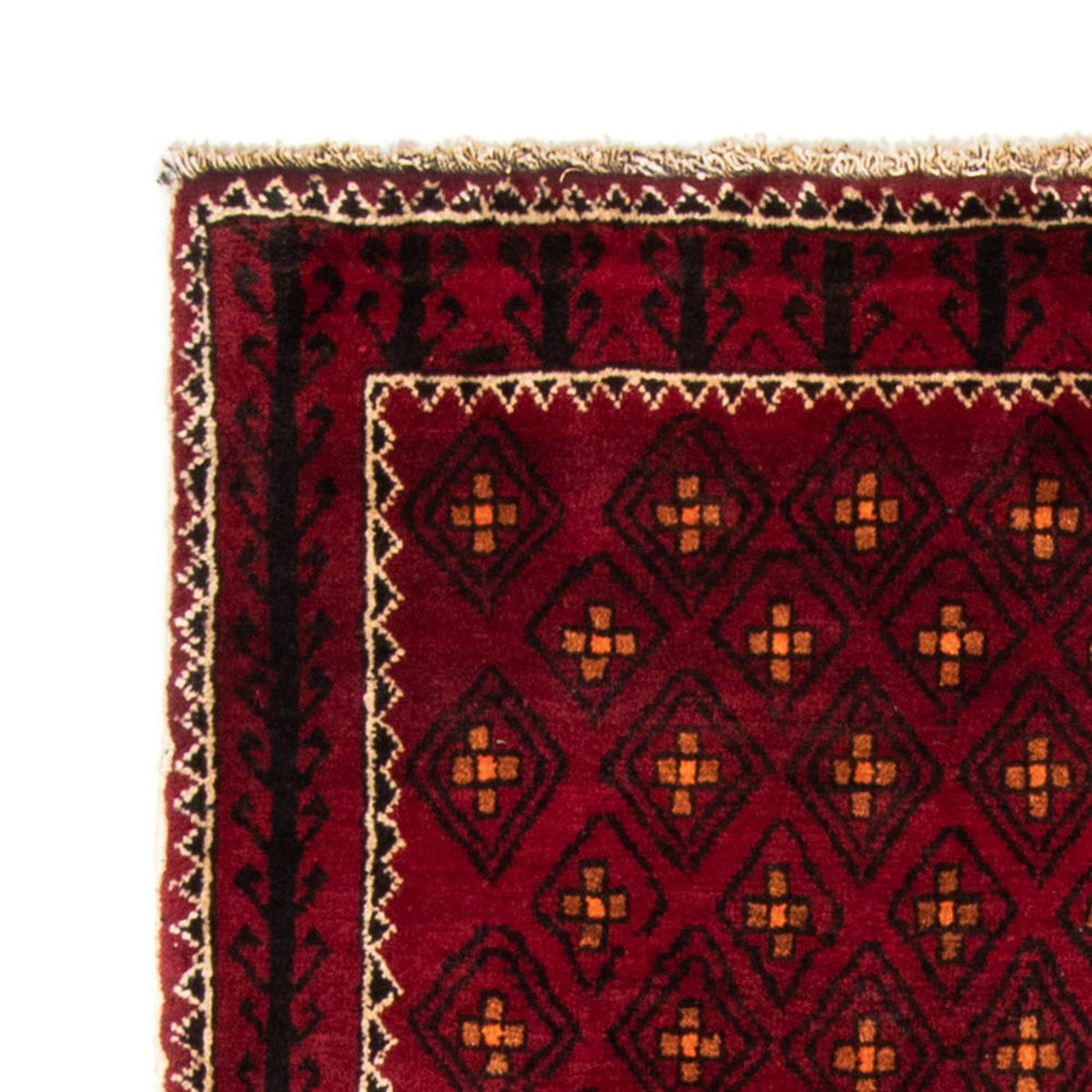 Alfombra de pasillo Alfombra Belutsch - 182 x 103 cm - rojo oscuro