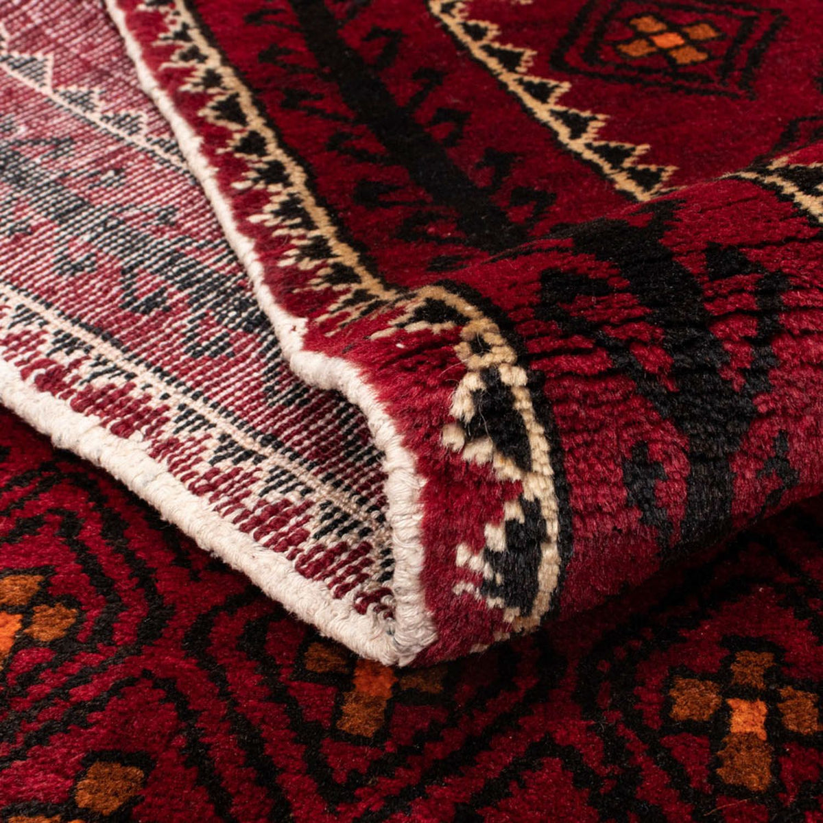 Alfombra de pasillo Alfombra Belutsch - 182 x 103 cm - rojo oscuro