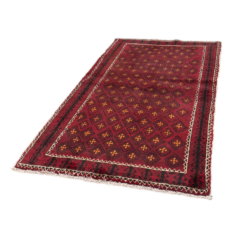 Alfombra de pasillo Alfombra Belutsch - 182 x 103 cm - rojo oscuro