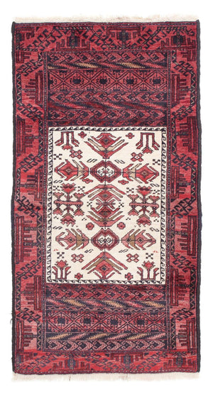 Alfombra Belutsch - 146 x 77 cm - rojo claro