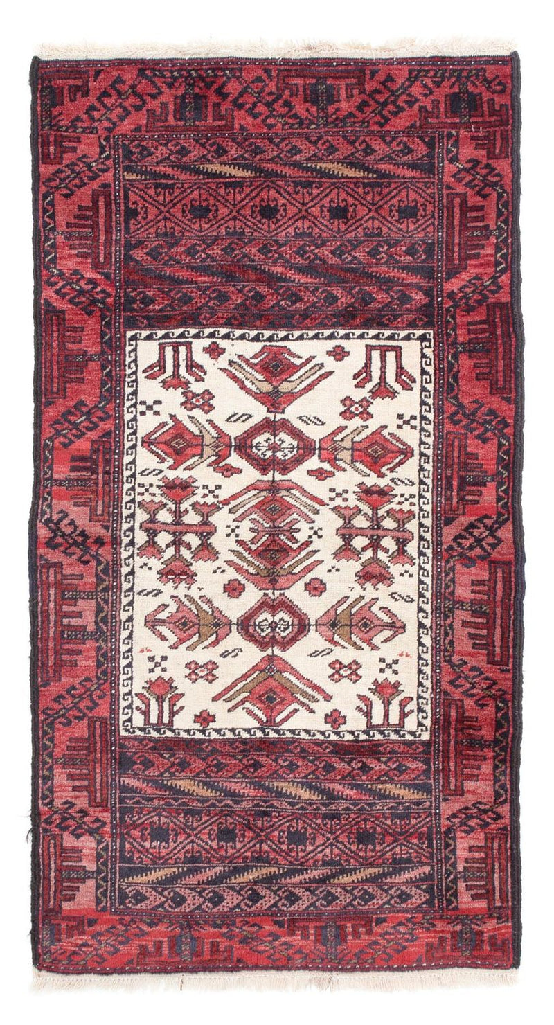 Alfombra Belutsch - 146 x 77 cm - rojo claro