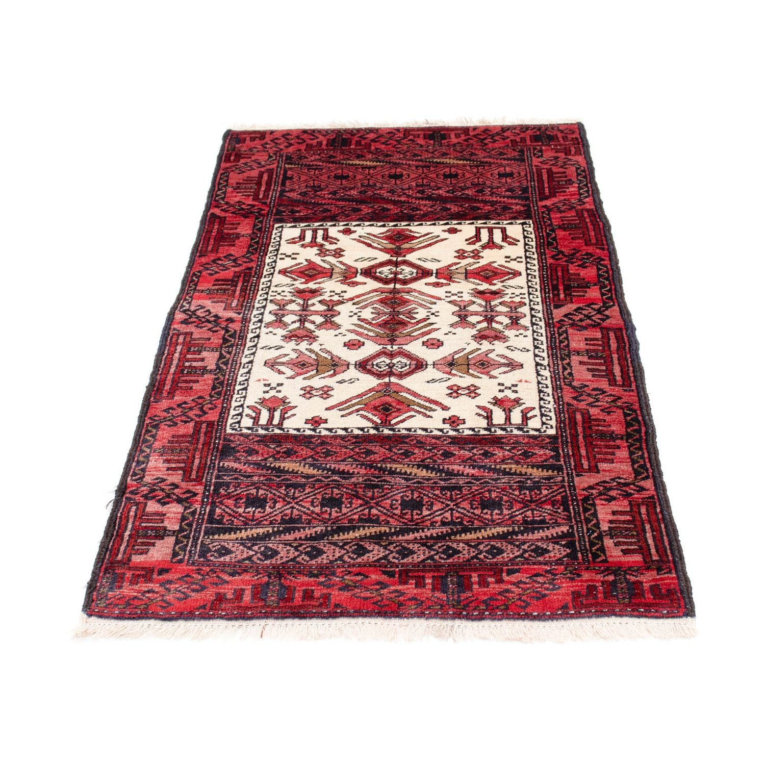 Alfombra Belutsch - 146 x 77 cm - rojo claro