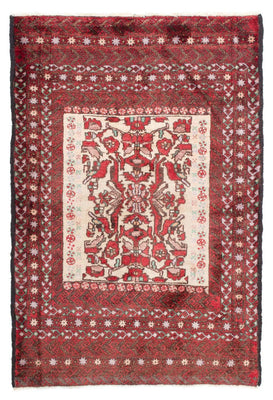 Alfombra Belutsch - 147 x 99 cm - rojo