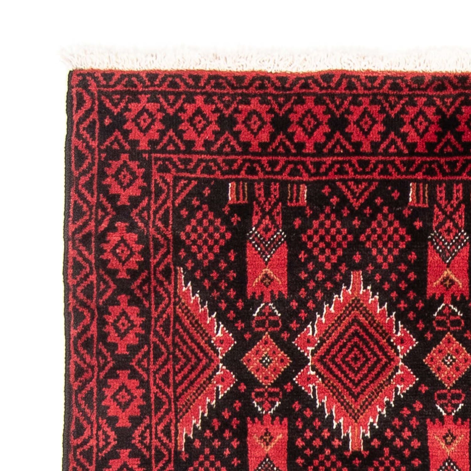 Alfombra de pasillo Alfombra Belutsch - 187 x 103 cm - rojo
