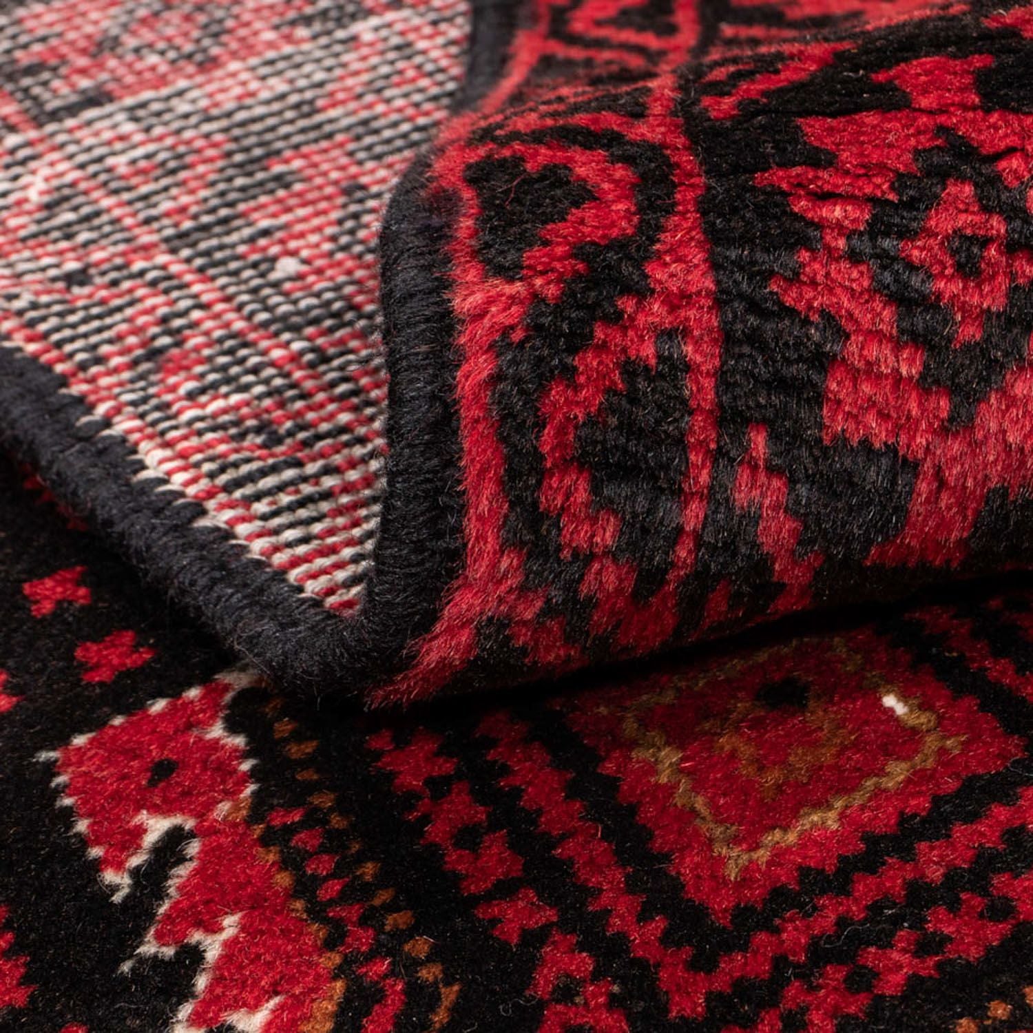 Alfombra de pasillo Alfombra Belutsch - 187 x 103 cm - rojo