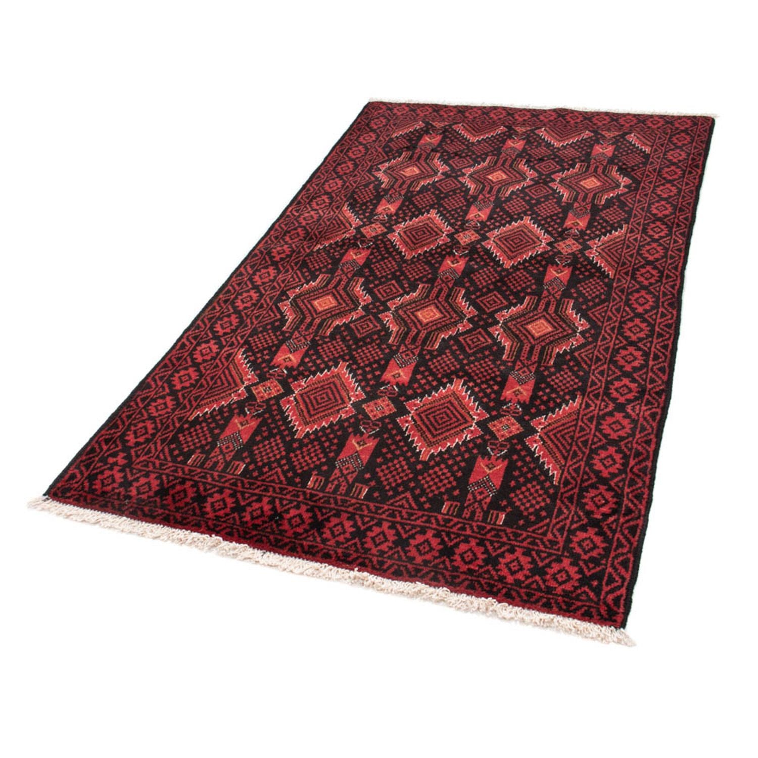 Alfombra de pasillo Alfombra Belutsch - 187 x 103 cm - rojo